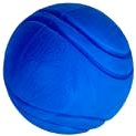 ANNAM Hard ball for dogs 5 cm, blue - Dog Toy Ball