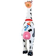 ANNAM Squeaky rubber cow 32 cm, dotted - Dog Toy