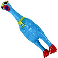 ANNAM Small squeaky chicken 22 cm, blue - Dog Toy