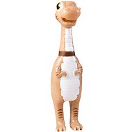 ANNAM Small squeaky dinosaur 22 cm, brown - Dog Toy