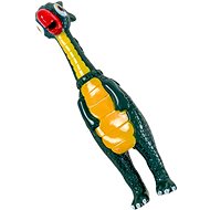 ANNAM Small squeaky dinosaur 22 cm, dark green - Dog Toy