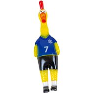 ANNAM Small squeaky chicken 24 cm, blue - Dog Toy
