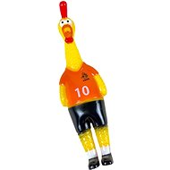 ANNAM Small squeaky chicken 24 cm, orange - Dog Toy