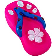 ANNAM Whistling rubber frog 12 cm, pink - Dog Toy