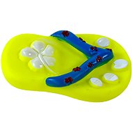 ANNAM Whistling rubber frog 12 cm, yellow - Dog Toy