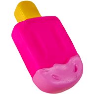 ANNAM Rubber squeaky ice cream 10 cm, pink - Dog Toy