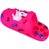 ANNAM Whistling slippers 14 cm, pink - Dog Toy