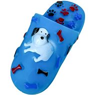 ANNAM Whistling slippers 14 cm, blue - Dog Toy