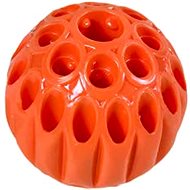 ANNAM Rubber ball for treats 9 cm, orange - Dog Toy Ball
