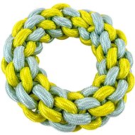 ANNAM Knitting circle for dogs 20 cm, turquoise yellow - Dog Toy