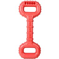 ANNAM Whistling bone for treats 28 × 11 cm, red - Dog Toy