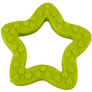 ANNAM Rubber star for dogs 8,5 cm, green - Dog Toy