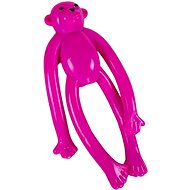 ANNAM Rubber monkey 20 cm, pink - Dog Toy