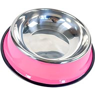 ANNAM Stainless steel bowl 34 cm, pink - Dog Bowl