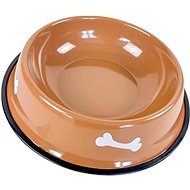 ANNAM Stainless steel bowl for dogs 34 cm, brown - Dog Bowl