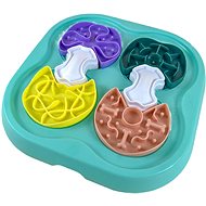 ANNAM Large puzzle bowl for dogs 36 × 35 × 6cm, blue - Dog Bowl