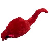 ANNAM Hairy mouse for cats 12 cm, red - Cat Toy Mouse