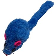 ANNAM Hairy mouse for cats 12 cm, blue - Cat Toy Mouse