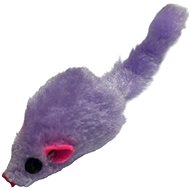 ANNAM Fluffy mouse for cats 12 cm, purple - Cat Toy Mouse