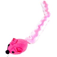 ANNAM Hairy mouse with long tail for cats 30 cm, pink - Cat Toy Mouse