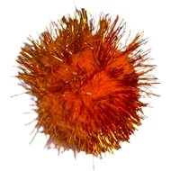 ANNAM Hairy ball for cats 4,5 cm, orange - Cat Toy Ball
