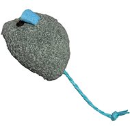 ANNAM Plush mouse with tail for cats 12 cm, grey - Cat Toy Mouse