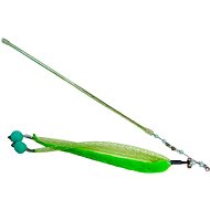 ANNAM Teether with pom pom string 40 cm, green - Cat Toy
