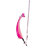 ANNAM Teether with pom pom string 40 cm, pink - Cat Toy