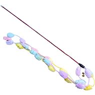ANNAM Teether with pom pom string 50 cm, pink - Cat Toy
