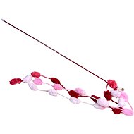 ANNAM Teether with pom pom string 50 cm, red - Cat Toy