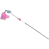 ANNAM Cat teaser with feathers 60 cm, pink - Cat Toy