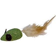 ANNAM Shanta for cats with feathers 10 cm - Cat Toy Mouse