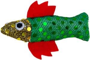 ANNAM fish for cats, green - Cat Toy
