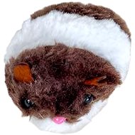 ANNAM Plush mouse for cats vibrating 8 cm, dark brown - Cat Toy Mouse