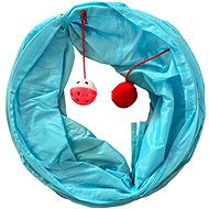 ANNAM Cat tunnel 25 × 50 cm, light blue - Play Tunnel