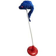 ANNAM Mouse on suction cup 20 cm, blue - Cat Toy Mouse