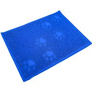 ANNAM Anti-slip mat for bowls 30 × 40 cm, blue - Pet Bowl Placemat