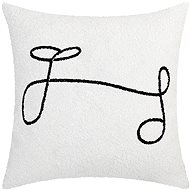 ANNAM Abstract cover - lines, white 45 × 45 cm - Pillowcase