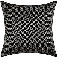 ANNAM Colonial style cover - embroidered with pattern, black 45 × 45 cm - Pillowcase