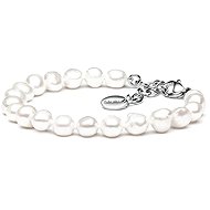 ANNA PERLY Bracelet made of genuine white baroque pearls with attractive variable clasp - Bracelet