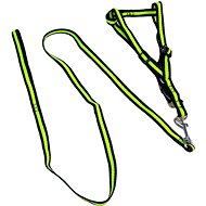 ANNAM Leash set with harness, harness 35-50 cm, green - Leash