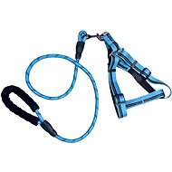 ANNAM Leash with harness 46-60 cm × 115 cm, light blue - Leash