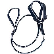 ANNAM Cross leash with harness, black - Leash