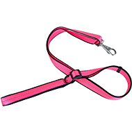 ANNAM Padded reflective leash 2 cm, length 100-170 cm, pink - Leash