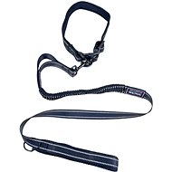 ANNAM Flexible leash with collar, leash 115 cm, collar 35-55 cm, black - Leash