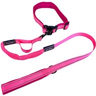 ANNAM Flexible leash with collar, leash 115 cm, collar 35-55 cm, pink - Leash