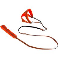 ANNAM Reflective leash set with harness 1 cm, harness 30-50 cm, leash 110 cm, orange - Leash