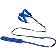 ANNAM Reflective leash set with harness 1 cm, harness 30-50 cm, leash 110 cm, blue - Leash