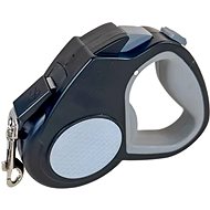 ANNAM reflective self-retracting leash 5 m, grey - Leash