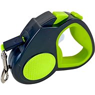 ANNAM reflective self-retracting leash 3 m, green - Leash